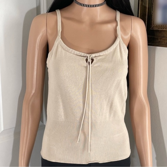 Xhilaration Distressed Beige / Light Brown Camisole Top - Tank Top - Medium - Picture 1 of 4